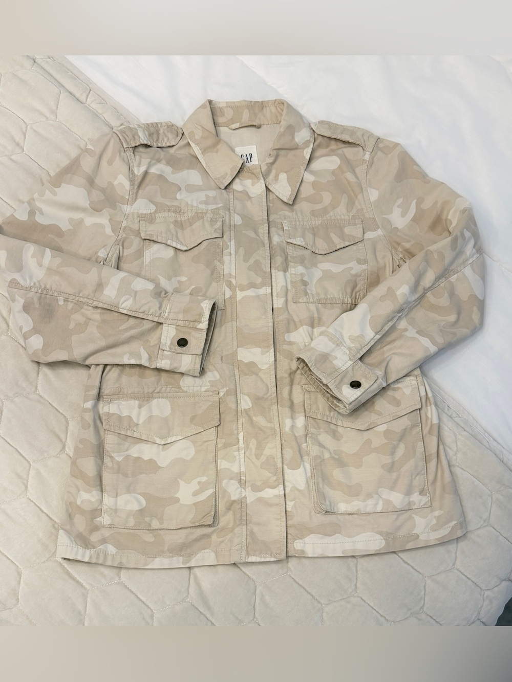GAP Beige Desert Camo Utility Jacket
